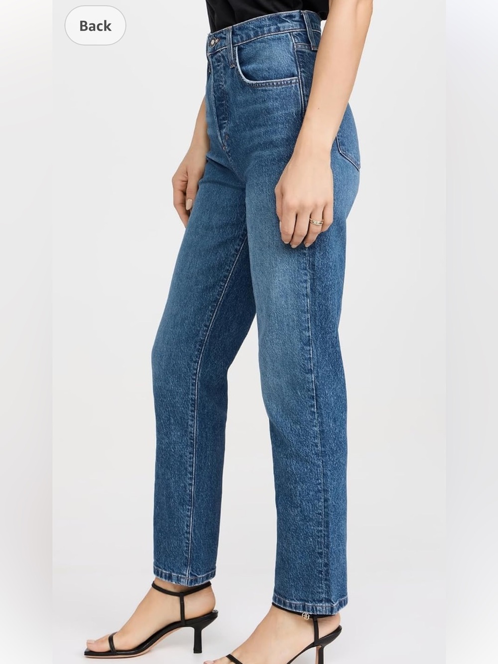 Favorite Daughter The Valentina Super High Rise Straight Jeans in Essex NWT - Picture 5 of 8